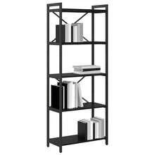 vidaXL Étagère Chêne noir 60 x 30 x 155 cm Bois d'ingénierie - Noir - Voir 3