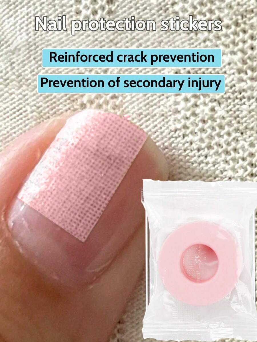 Nail Protection Stickers, Breathable Wound Protection Stickers, Nail Art Protection Tools - Pink - View 1