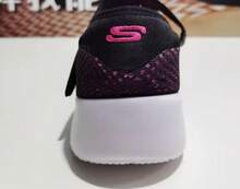 Skechers Girls' Mary Jane Princess Shoes, Soft Sole - Black/Pink - View 8