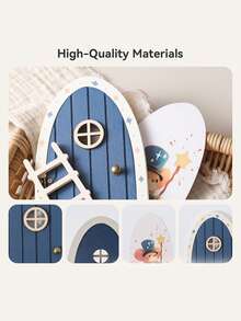 婴儿房仙女门墙饰套装，精致童话主题门饰，婴儿房墙面装饰摆件 - 彩色 - 查看 4