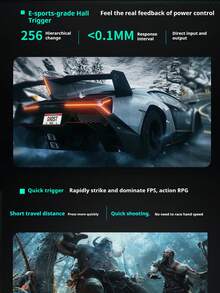 GAMESIR G7 SE Game Controller: Hall Effect Joysticks, 5 Million Click Lifespan, 5-Level Motor Vibration, Anti-Slip Texture On The Back, Lockable Back Buttons, Front Cover + Controller. - Beiluo - View 8