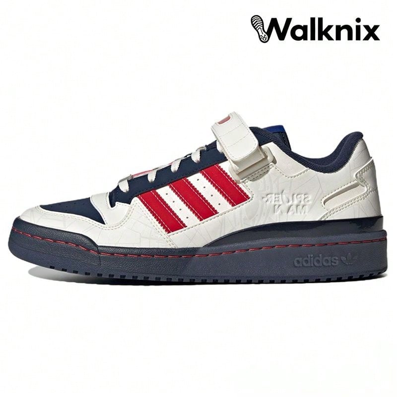 X Adidas Forum Low 'Spiderman' White Clear-White Solar-Red Core-Navy Sneakers Men IG3813 - 彩色 - 查看 1