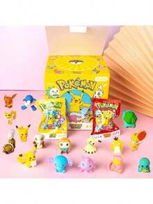 1 包宝可梦、皮卡丘、口袋妖怪创意 3D 橡皮擦，盲袋盲盒，可拆卸组装卡通橡皮擦，儿童返校礼物（随机发货，每袋都有不同惊喜，仅展示部分） - 彩色 - 查看 3
