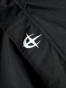 Men's Functional Hooded Jacket, Loose Fit Streetwear Casual Outdoor Jacket - Black - View 6