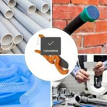 1个橙色棘轮式PVC管材切割器 - 快速调节齿机构，可精确切割PEX和塑料管材，经久耐用的工业级设计 - 橘色 - 查看 3