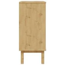 vidaXL Cómoda OTTA 76,5x39,5x90 cm Madera maciza de pino - Marrón - Ver 7