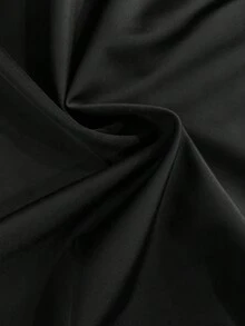 夏季纯色性感优雅波西米亚风吊带甜美比基尼泳衣沙滩度假两件套黑色 - 黑色 - 查看 7