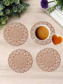 6/12个心形杯垫，适合婚礼餐桌装饰、派对杯垫、日常约会之夜杯垫，也是情人节、感恩节、复活节、母亲节的理想之选。 - 彩色 - 查看 4