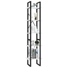 vidaXL Biblioteca de 5 niveles blanca 40x30x175 cm Bois ingénierie - Blanco - Ver 3