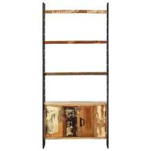 vidaXL Bibliothèque 4 niveaux 80x30x180 cm Bois solide de récupération - Tabac - Voir 2