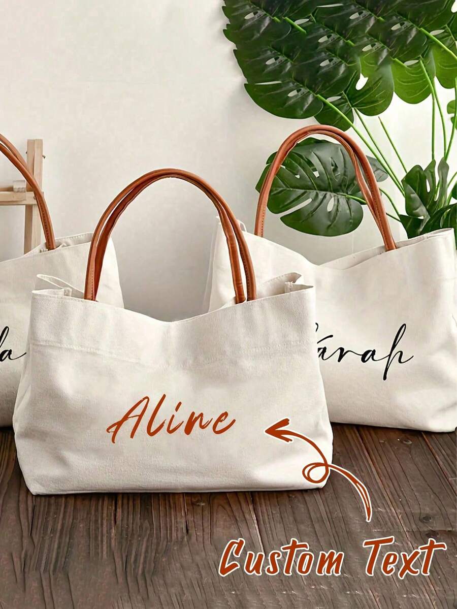 这款帆布单肩包可定制姓名，配有固定肩带和按扣，是日常使用、办公、婚礼、旅行和休闲外出的理想之选。它也是馈赠亲朋好友的绝佳礼物，更是情人节或生日等节日个性化礼物的完美之选。 - 彩色 - 查看 1