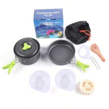 1-2 Person Outdoor Portable Camping Cookware Set, Includes Pot, Pan And Utensils, Suitable For Backpacking, Hiking, Picnicking - Camping Cooking Set - Camping Cookware Set - For Backpack/Portable Stove - Camping Kitchen Accessories - Multicolor - View 10