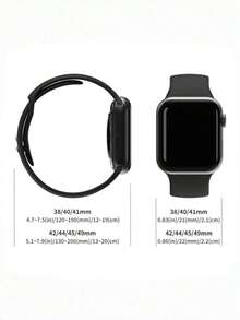 6pcs/Set Breathable Soft Silicone Sport Watch Bands, Elegant Fashion Gift Set Compatible With Apple Watch Series 11/10/9/8/7/6/SE/SE2/Ultra 2 (38mm, 40mm, 41mm, 42mm, 44mm, 45mm, 46mm, 49mm) - 38/40/41/42mm(Series 10) - View 9