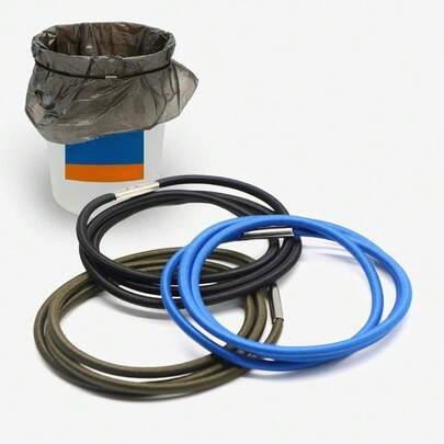 Trash Can Rubber Bands Fit 8 To 32 Gallon Cans, Hongmed Garbage Elastic Bands For Kitchen/Office/Garage, Trash Bag Holder Straps (3 Small+3Large ,Random Color)