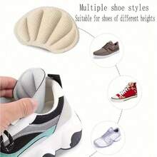 8pcs  Compatible With Casual Shoes, Self-Adhesive Anti-Slip Heel Pads - Non-Slip Shoe Cushions With Cushioned Heel, Sneakers, Sports Shoes, White Shoes - Anti-Slip Foot Cushions For - Gray (8 Pieces) - View 5