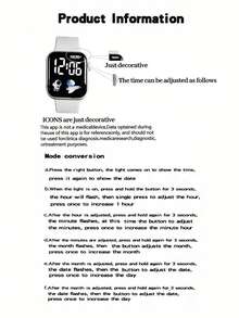 3pcs Kids Fashion Silicone Digital Watch, Children Gift - Multicolor - View 8