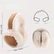 Ladies Elegant Winter Ear Muffs - Plush Soft Warm Ear Muffs, With Heat Insulation Function, Foldable Cold Protection Earphones, Suitable For Outdoors, Travel, Cute Ear Muffs - Màu Khaki - Xem 10