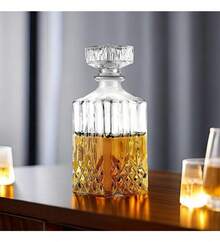 TendenciaBotella Licorera Vidrio Tequila Whisky Bebida Diseño Labrado TransparenteCalidad premium - 1 - Ver 4