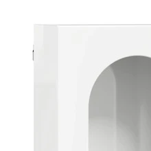 vidaXL Armario suspendido con plataforma blanco brillante 60 x 20 x 40 cm - Blanco - Ver 10