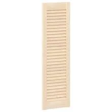 vidaXL Puertas de armario para persiennes 2 unidades 99x29,5 cm pin macizo - Marrón - Ver 4