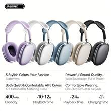 REMAX RB-300HB Over-Ear Headphones: Long Battery Life, High-Quality Sound, Bluetooth 5.4, Comfortable For Extended Wear.