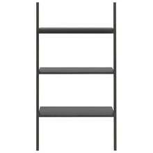 vidaXL Étagère inclinado com 3 níveis Noir 64x34x116 cm - Preto - Ver 3