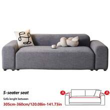 1件装简约宽松沙发套 - 弹性全包覆，可拉伸防滑，适用于1-5座沙发，可机洗，四季皆宜，宠物友好且防污 - 深灰色 - 查看 15