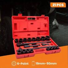 Impact Deep Socket Set 19mm-50mm 3/ 4" Ratchet Extension Sliding T Breaker Bar - 1 - View 8