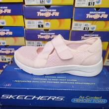 Skechers Girls' Velcro Mary Jane Lightweight Comfortable Breathable Casual Shoes - Pink - View 2