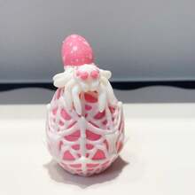 3D Printed Cute & Adorable Pink & White Spider + Spider Egg Model, Plastic Figurine Desktop Decor Sculpture, Holiday Gift - Multicolor - View 8
