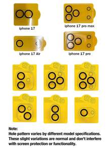 Yezodawee Bộ 4 miếng dán bảo vệ ống kính camera, kính cường lực 9H chống trầy xước cho iPhone 16/14 Pro Max, 15 Pro Max, 16 Pro Max, 14 Pro, 13, 15 Plus - Trong sáng - Xem 7