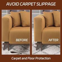 antideslizante para alfombra, alfombra de fieltro extragrande de 10 x 14 pies, almohadillas para orejas antideslizantes acolchadas, almohadillas para orejas de fieltro para suelos de - 304 mx 426 m - Ver 4