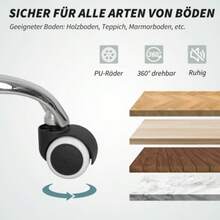 Massage Chair/Office Chair With Massage Function, Footrest Included, Adjustable Height, 64 Cm X 70 Cm X 118 Cm, Black - Black - View 8