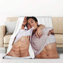 Hollanov Theme Heated Rivalry Characters Print Blanket, Soft Flannel Throw For Home, Office, Camping, Sofa And Bed, Gift For Friends - 1 - 查看 2