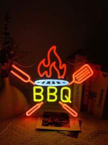 1 Peça Letreiro Neon Multicolorido de Pipoca, Luz Decorativa de Parede com LED Alimentada por USB, Perfeita para Lanchonete, Cinema, Bar, Clube, Cozinha, Quarto, Festa, Presente Ideal para Aniversário e Feriados - luz policromática - Visão 13