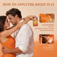 FLATPEA 50毫升男女通用香水，蜂蜜柠檬香型，持久留香，清新优雅，可用于头发/身体，高品质，不含酒精，淡香水（EDT），情人节、生日、新年理想礼物 - 蜂蜜檸檬香氛噴霧50ml - 查看 4