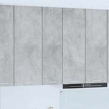 vidaXL Armadio sospeso Grigio cemento 30 x 31 x 100 cm Bois d'ingénierie - Grigio - Visualizzare 1