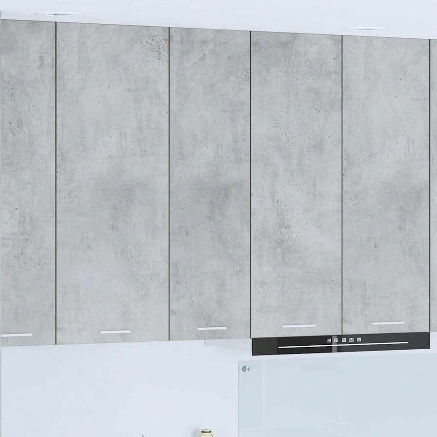 vidaXL Armadio sospeso Grigio cemento 30 x 31 x 100 cm Bois d'ingénierie - Grigio - Visualizzare 1
