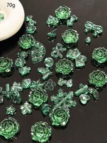 Resin Mixed Rose Butterfly Love Moon Shape, DIY Cream Gel Phone Case Material Package Accessories Resin Accessories Wholesale, This Product Can Be Used For Various DIY Handmade Scenes Such As Phone Cases, Hair Clips, Photo Frames, Etc. It Is Used For DIY Handmade Design Decoration Accessories Such As Headwear, Clothing, Evening Dresses, Shoes And Hats, Weddings, Christmas, Handicrafts, Etc.