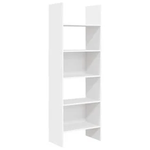 vidaXL Biblioteca branca 60x35x180 cm Bois d'ingénierie - Branco - Ver 2
