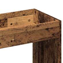 vidaXL Buffet haut vieux bois 92x33x180 cm bois d'ingénierie - Castano - Visualizzare 9