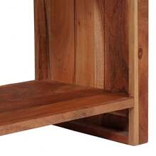 vidaXL Étagère 3 pcs Marron 80 x 30 x 110 cm Bois d'Acacia Massif - Tabac - Voir 9