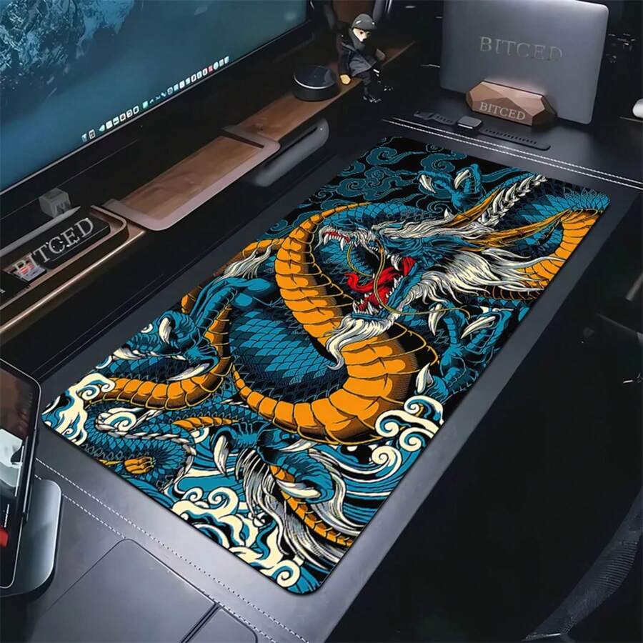 XXL Mouse Pad Gamer Dragon Mousepad Large Custom Computer Desk Mat Mechanical Keyboard Pads Office Carpet Gaming Laptop Mice Pad - R1710 - Xem 1