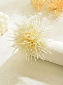 1 chiếc ghim cài áo hình hoa organza thủ công độc đáo, thiết kế theo phong cách Pháp cổ điển, ghim cài áo hoa màu đen thanh lịch, đa năng, phù hợp với vest, váy, trang phục trang trọng, phụ kiện sang trọng, thích hợp cho phụ nữ sử dụng hàng ngày, dự tiệc và mọi dịp, cũng là một món quà tuyệt vời. - trắng - Xem 2