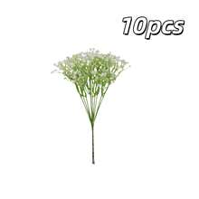 10pcs Realistic Artificial Flowers, Suitable For Anniversary, Wedding, Engagement, Hotel, St. Patrick's Day, Thanksgiving, Valentine's Day, Mother's Day And June Decoration, Plastic Fake Flowers For Birthday Party Decor - Multicolor - View 14