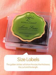 SONG LASHES 14D 500fans Curl D Loose Fans Pointy Base Premade Fans 0.03 Thickness 8-15 Promade Fans Eyelash Extensions Sharp Thin Base - D - View 10