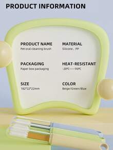 New Cute Pet Dual-Head Soft Bristle Toothbrush, For Cats & Dogs, Removes Tartar, Daily Oral Health Cleaning, Teeth Whitening