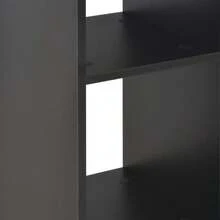 table de bar vidaXL noire 60x60x110 cm - Noir - Voir 5