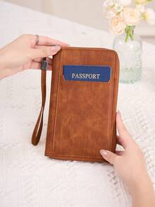 Best Seller Slim Passport Wallet Multi-Slot ID Card Boarding Pass Holder,RFID Blocking Passport Holder Multi-Card Slots Slim Travel Document Organizer For Women/Men - Multicolor - View 11
