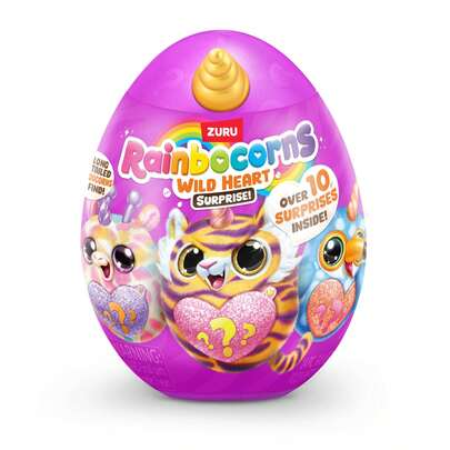 Rainbocorns Wild Heart Surprise 1 paquete de ZURU - Juguete de peluche coleccionable con sorpresas, huevo misterioso para niñas y niños de 3 años en adelante (entrega aleatoria)